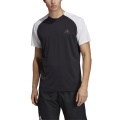 adidas Tennis-Tshirt Club Color Block schwarz/weiss Herren